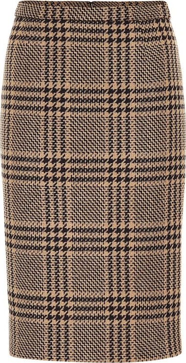 RED Valentino Houndstooth wool-blend skirt
