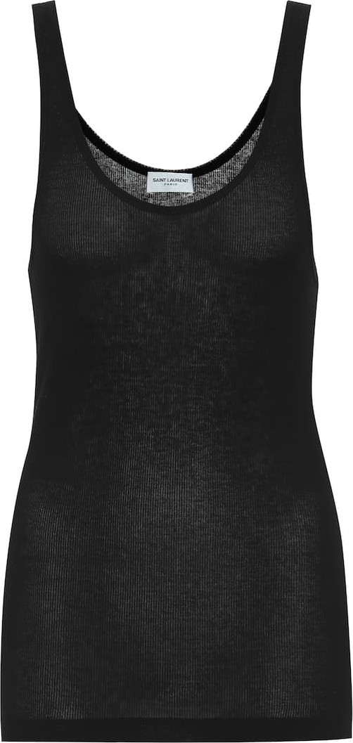 Saint Laurent Cotton-modal tank top
