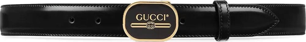 Gucci Print buckle belt