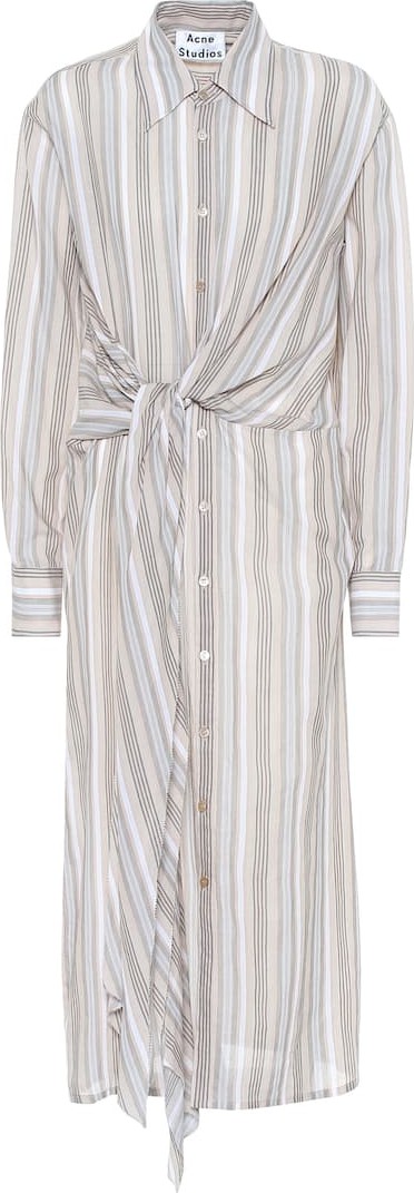 Acne Studios Striped cotton shirt dress
