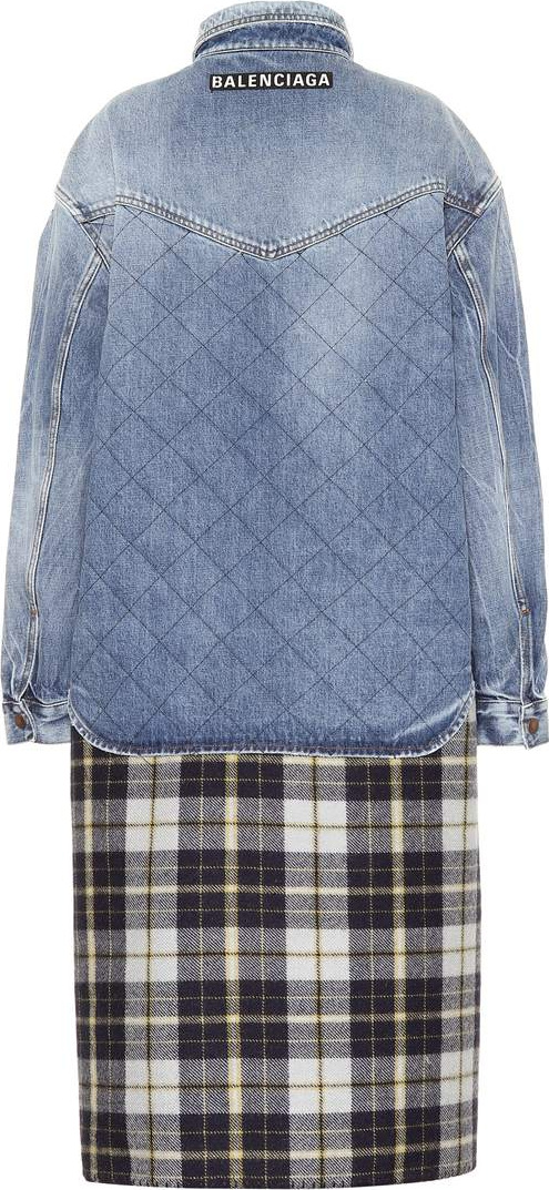 Balenciaga Oversized layered cotton jacket