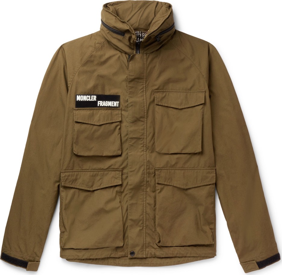 Moncler Genius 7 Moncler Fragment Logo-Appliquéd Cotton Field Jacket