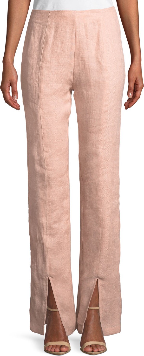 Lovers + Friends Arya Split-Leg Linen Pants