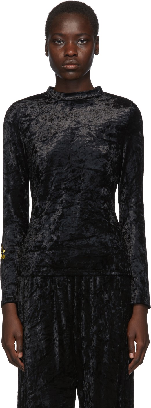 Perks and Mini Black Velvet Effects Turtleneck