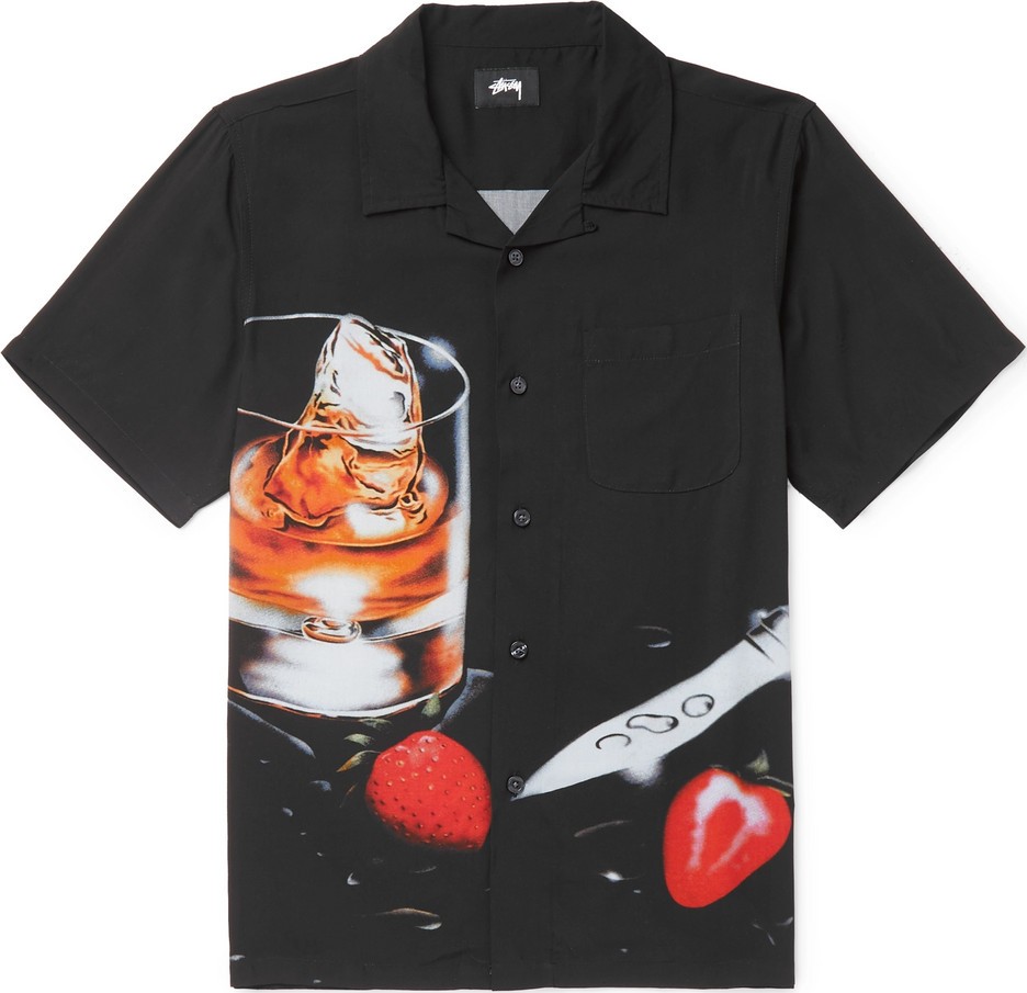 Stussy Camp-Collar Printed Woven Shirt