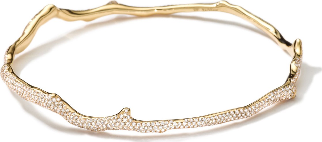 IPPOLITA 18k Gold Coral Reef Diamond Bangle