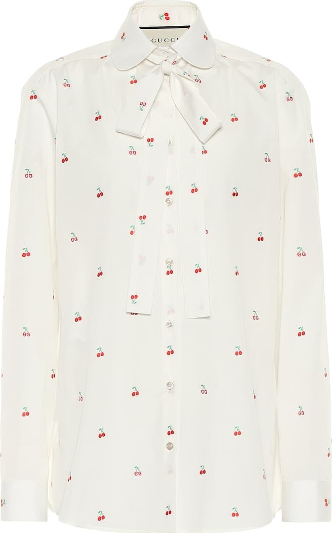 Gucci Fil coupé cotton blouse