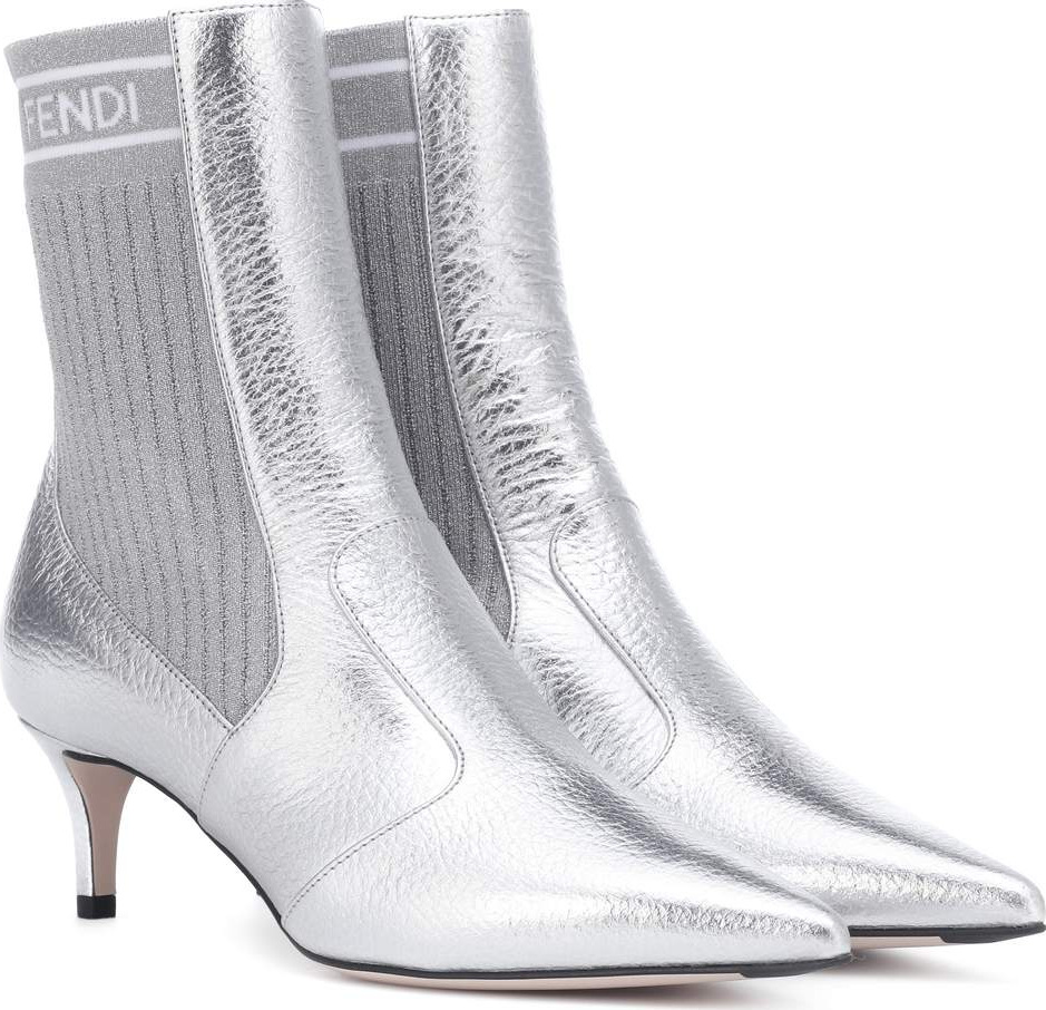 Fendi Leather ankle boots