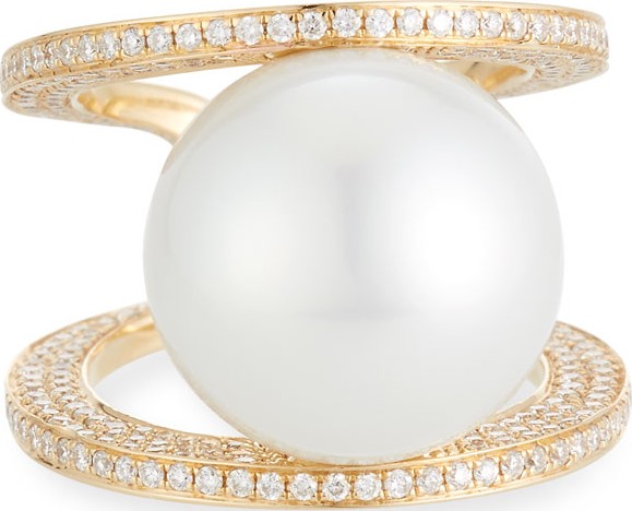 Belpearl Grand Kobe South Sea Pearl Ring, Size 5.75