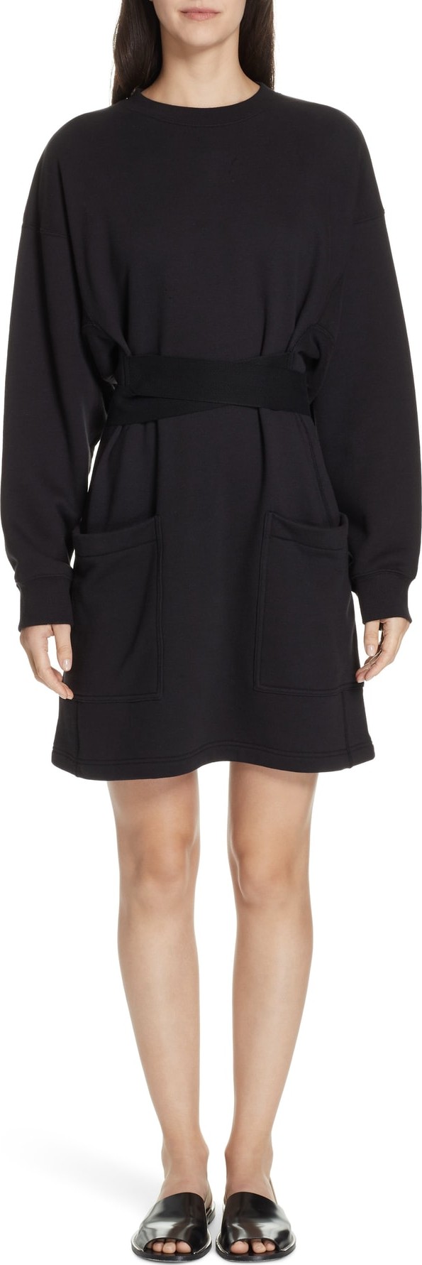 Proenza Schouler PSWL Belted Sweatshirt Dress