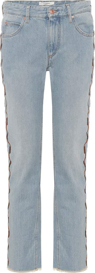 Isabel Marant Etoile Colan embroidered jeans