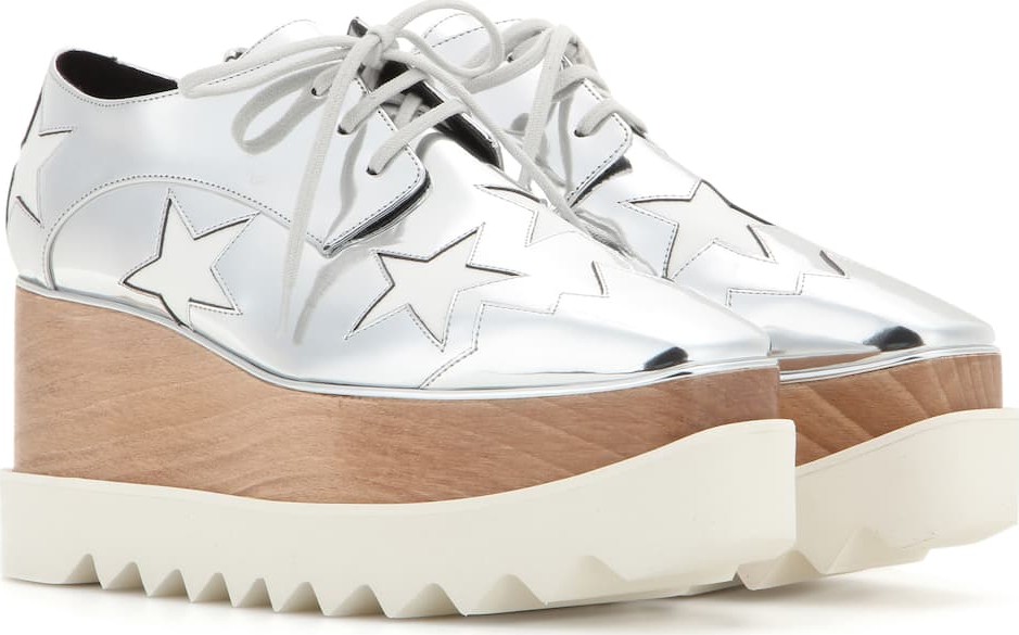 Stella McCartney Britt metallic platform derby shoes