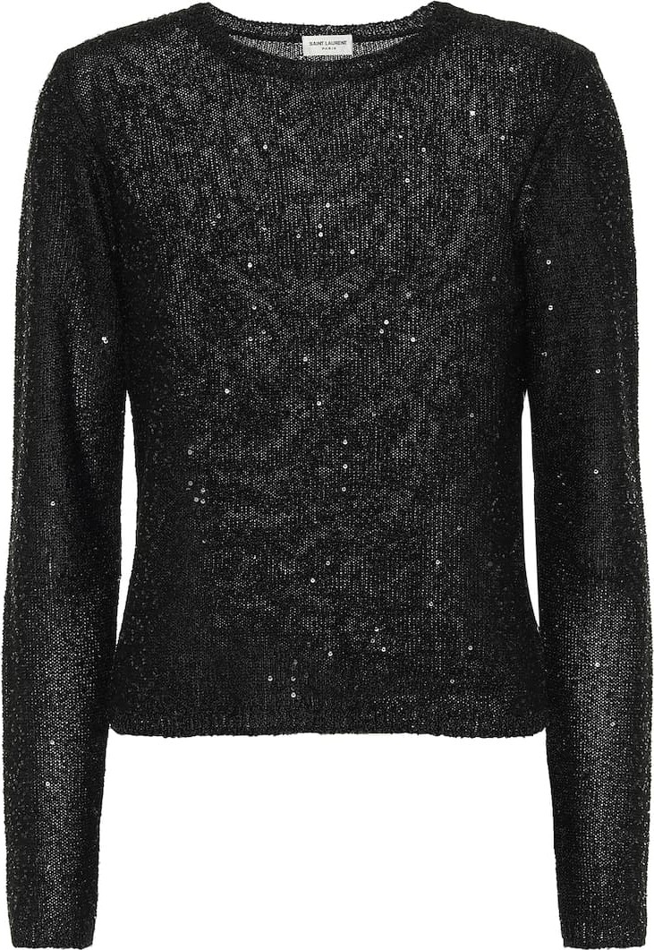 Saint Laurent Sequined top