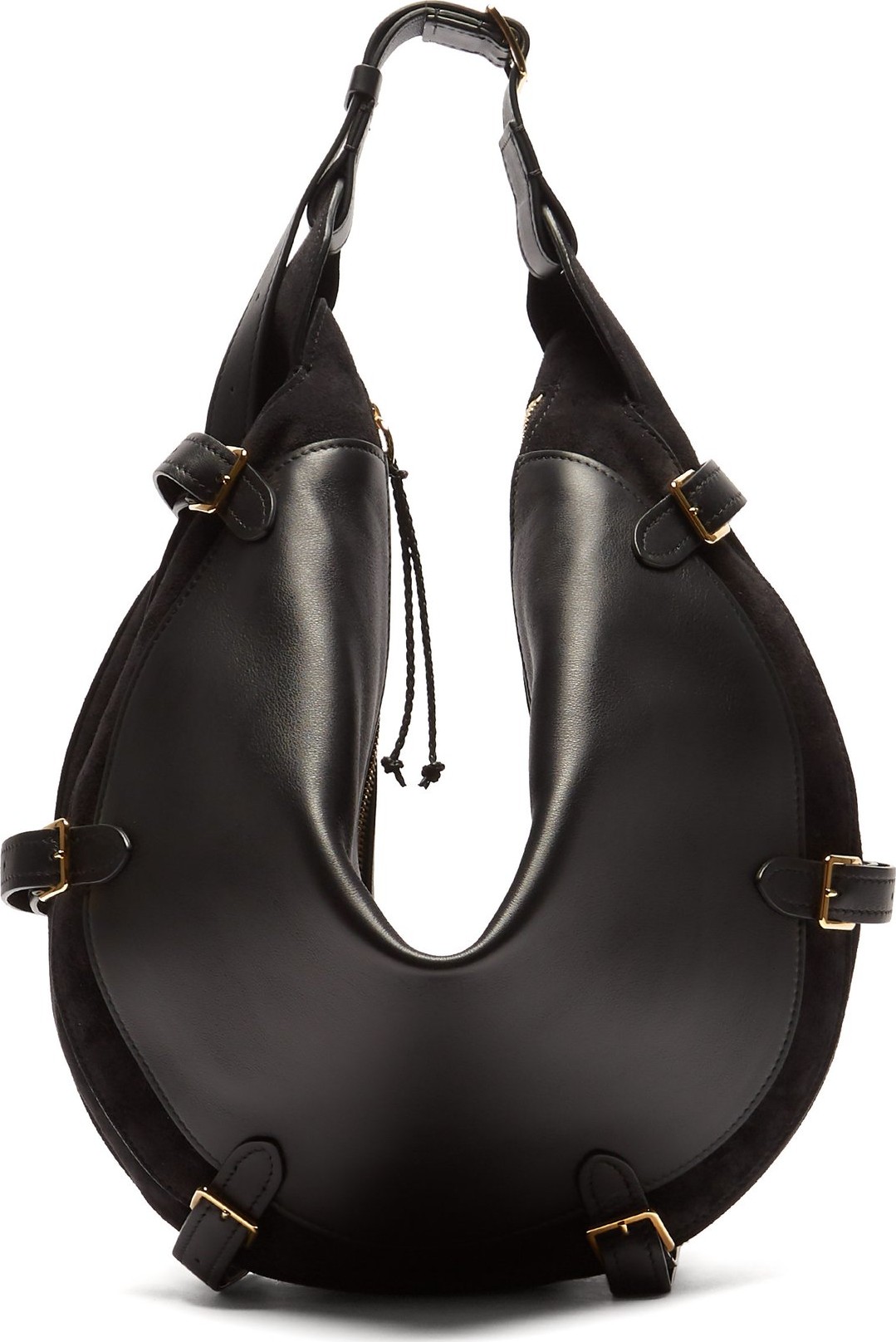 Altuzarra Play large buckled leather and suede bag