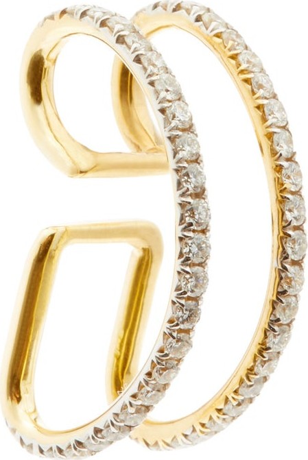 Ana Khouri Jamie 18kt gold & diamond pavé ear cuff
