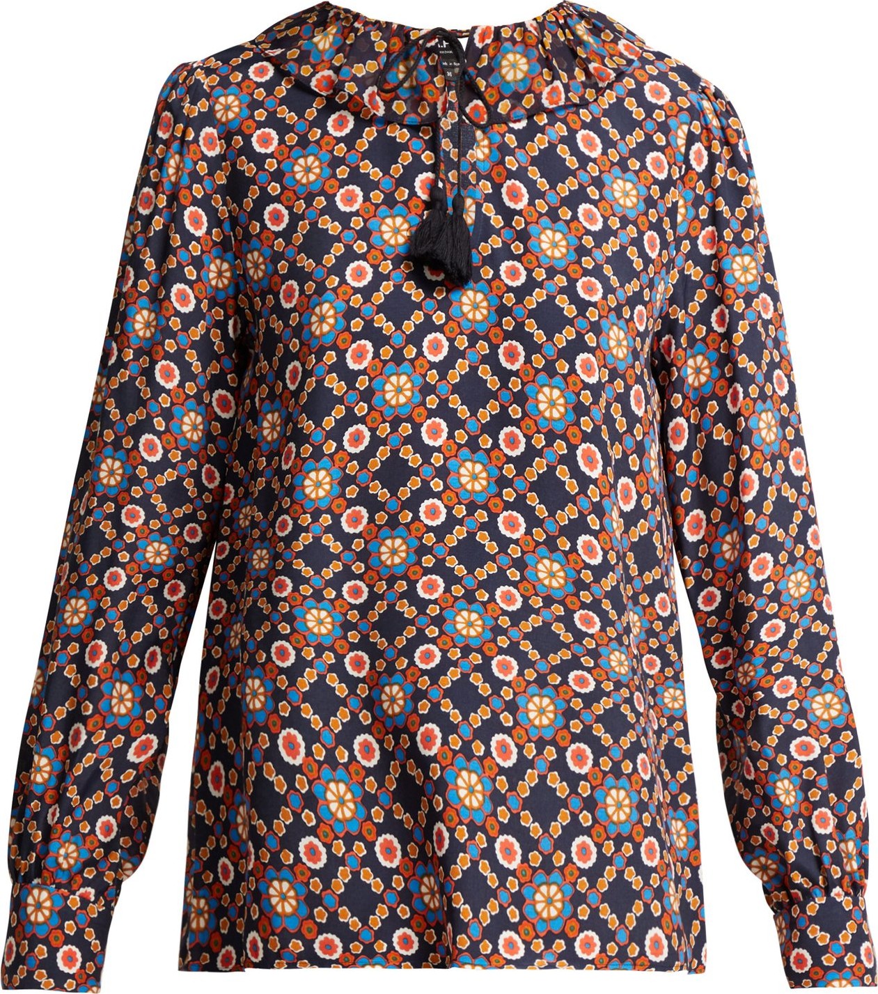 A.P.C. Debbie retro floral-print blouse