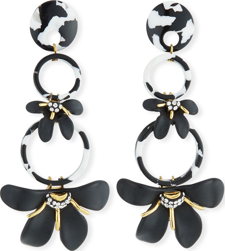 Lele Sadoughi Trumpet Lily Drop Earrings