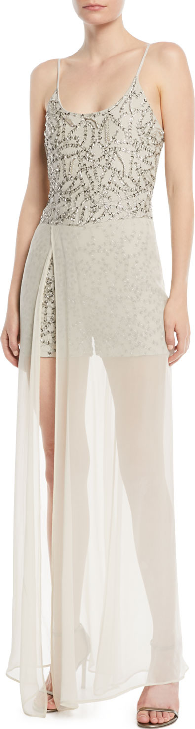 Haute Hippie In the Spotlight Slayer Romper w/ Skirt