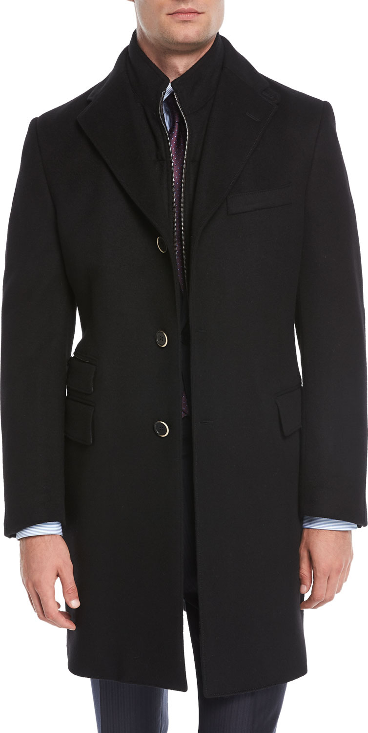 Corneliani Wool Double-Layer Topcoat