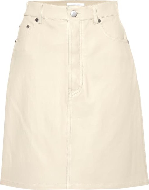 Helmut Lang Leather miniskirt
