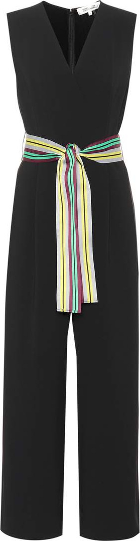 DIANE von FURSTENBERG Belted faux-wrap jumpsuit