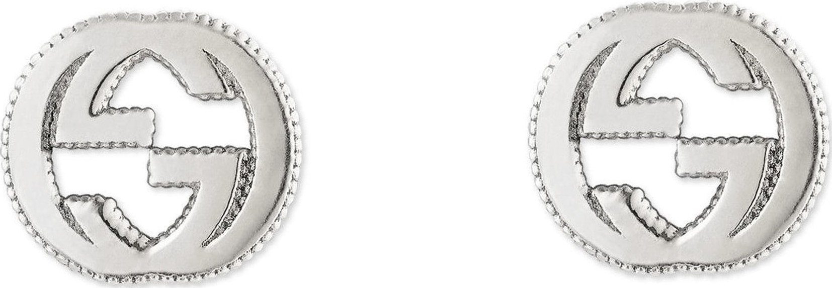 Gucci Silver Interlocking-G Stud Earrings