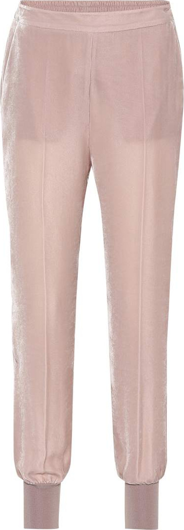 Stella McCartney Velvet trackpants