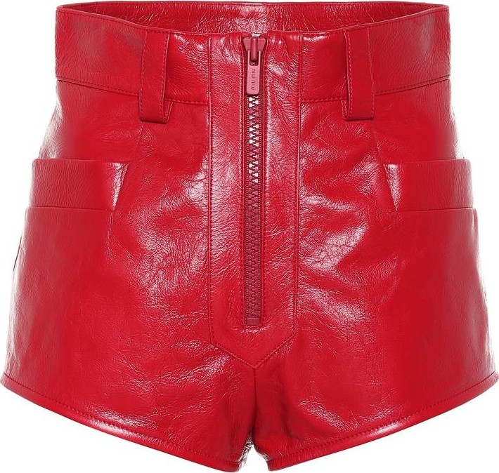 Miu Miu Leather shorts