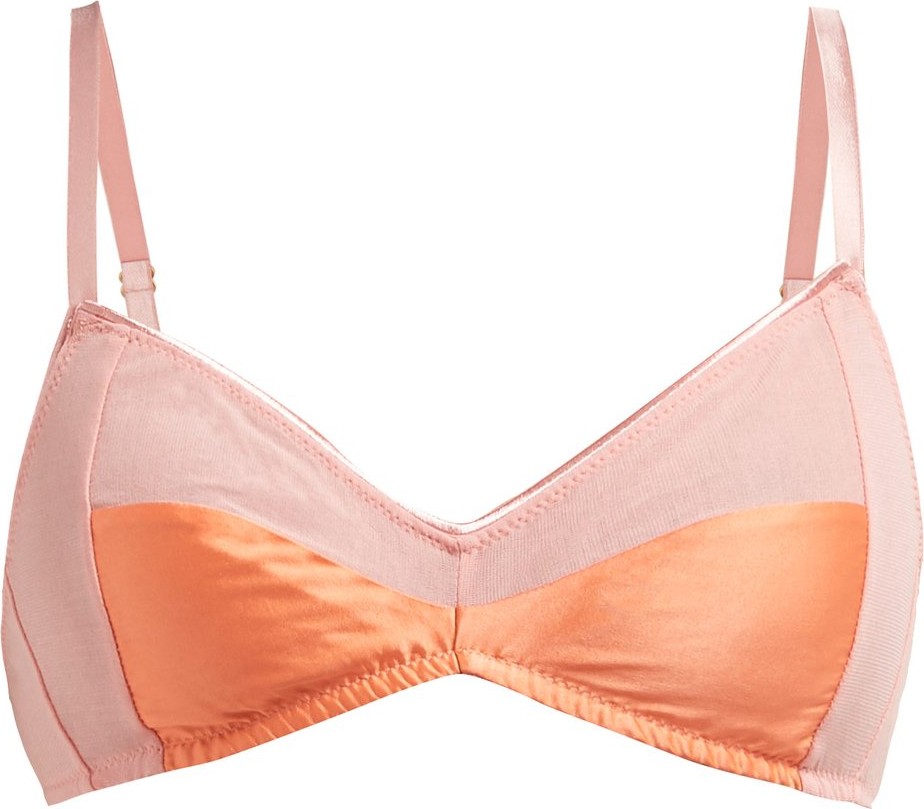 Araks Yanelis satin-trimmed mesh bralet