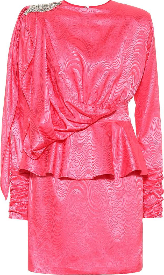 DODO BAR OR Embellished satin minidress