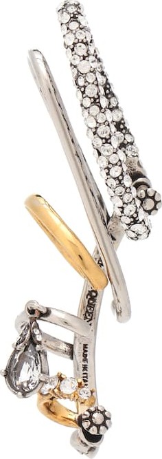 Alexander McQueen Crystal-embellished ear cuff