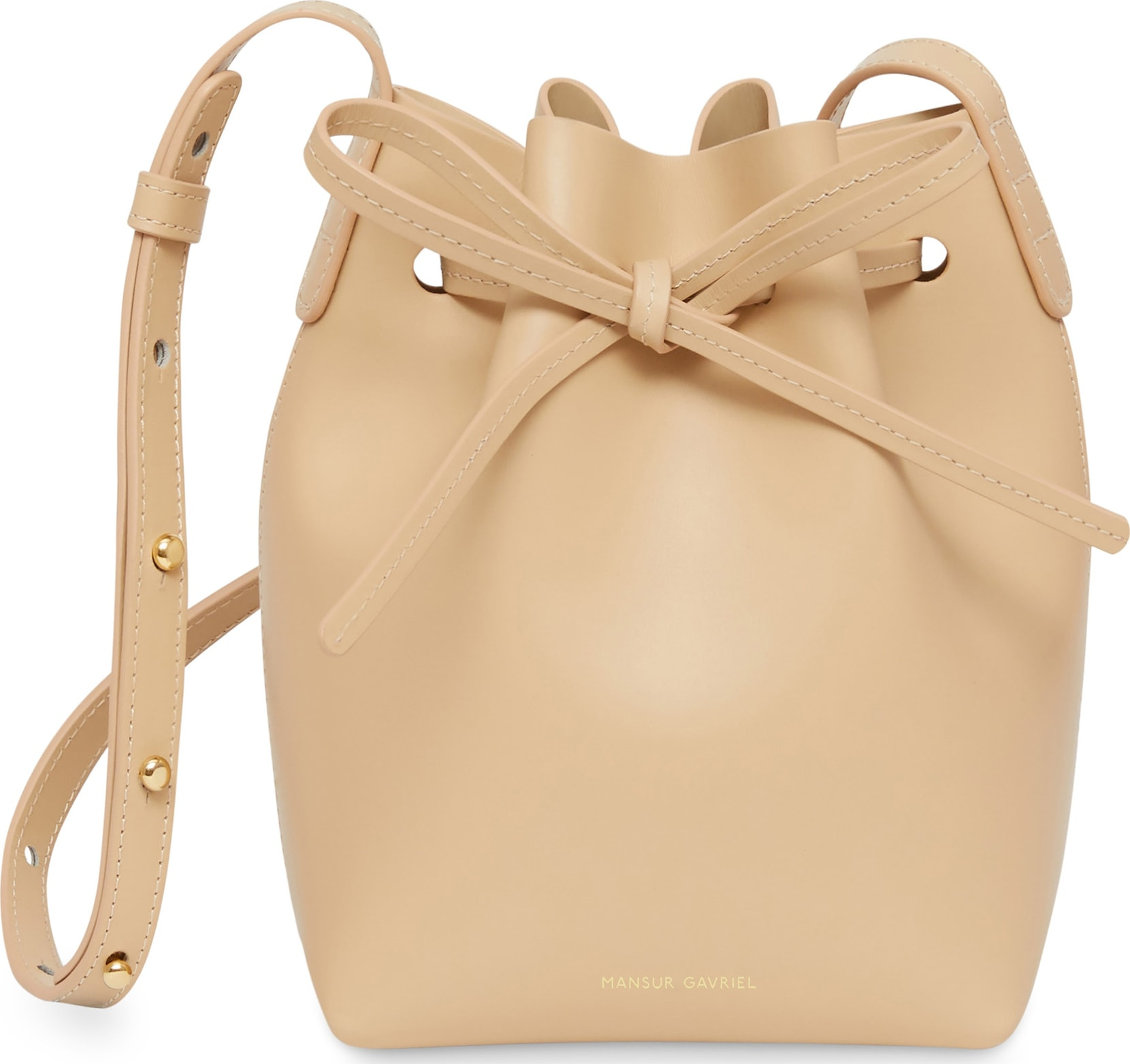 Mansur Gavriel Mini Mini Leather Bucket Bag