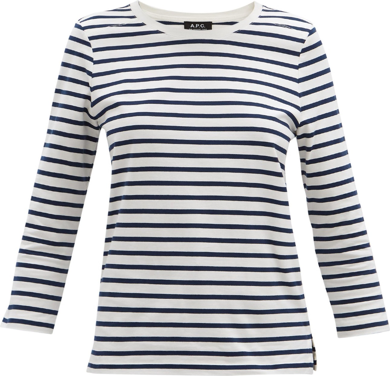 A.P.C. Striped cotton-jersey T-shirt