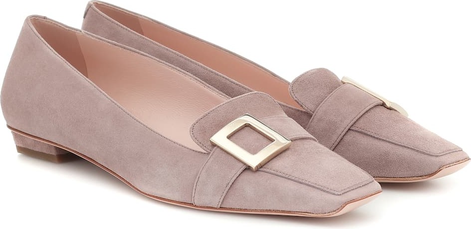 Roger Vivier Belle Vivier suede ballet flats
