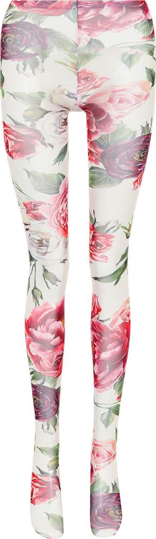 Dolce & Gabbana Floral-printed tights