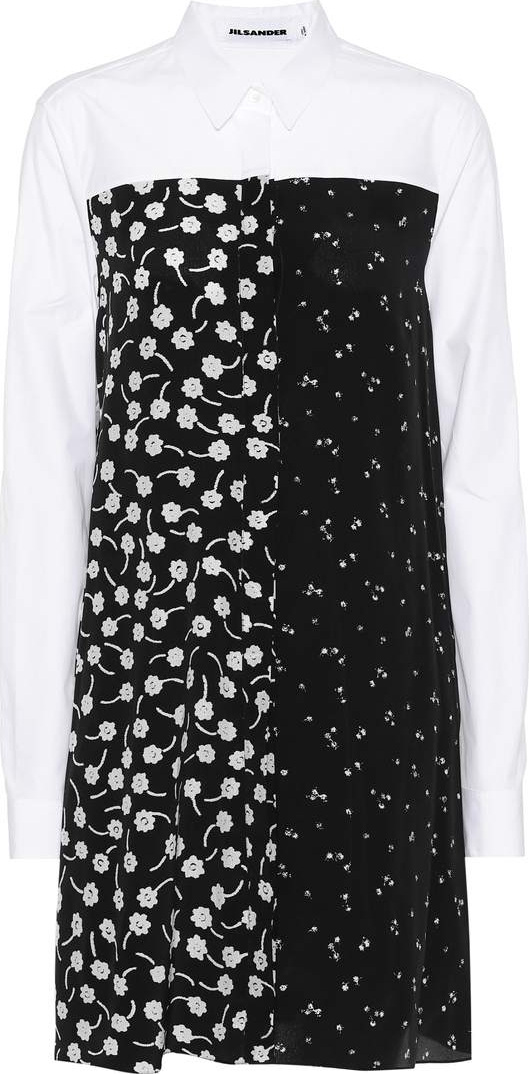 Jil Sander Silk and cotton shirt dress