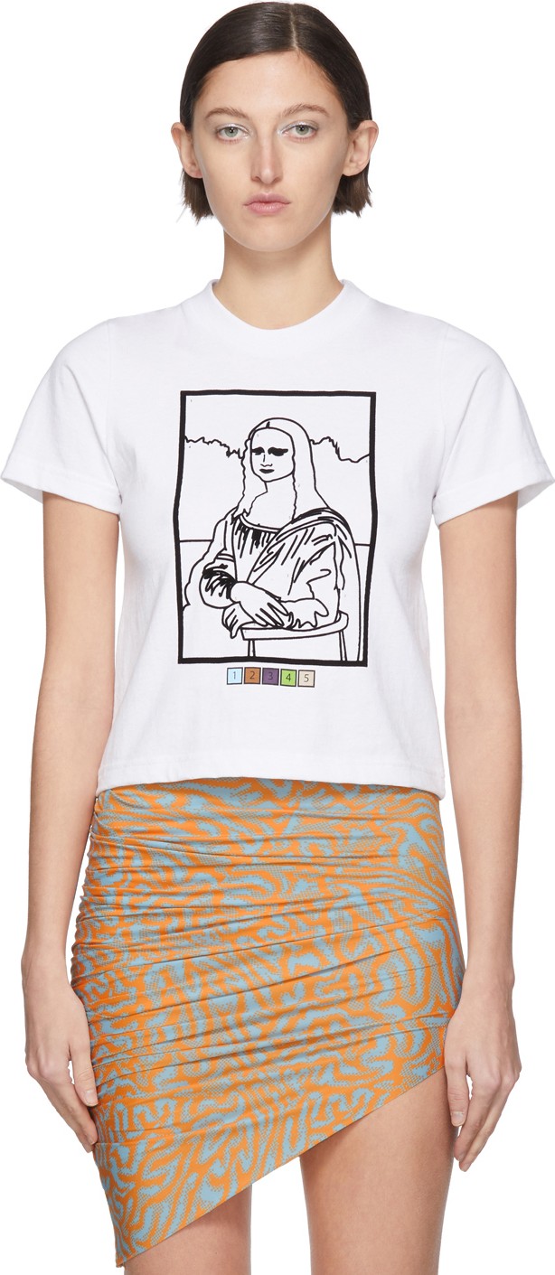 Maisie Wilen SSENSE Exclusive White Mona Lisa T-Shirt