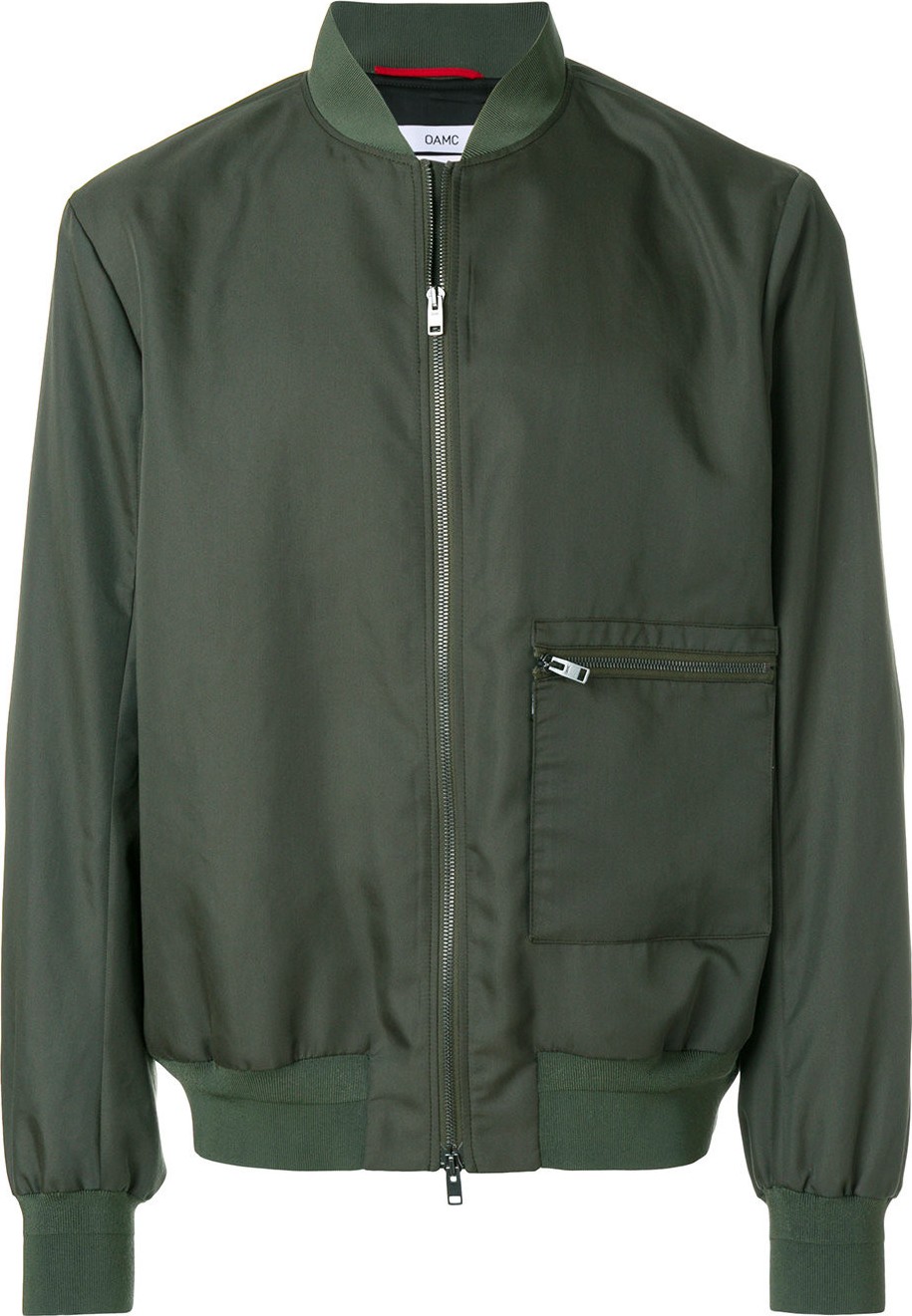 Oamc zipped bomber jacket