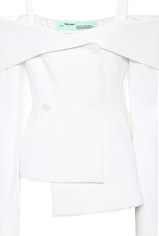 Off White Off-the-shoulder top