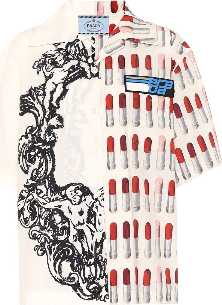 Prada Printed cotton shirt