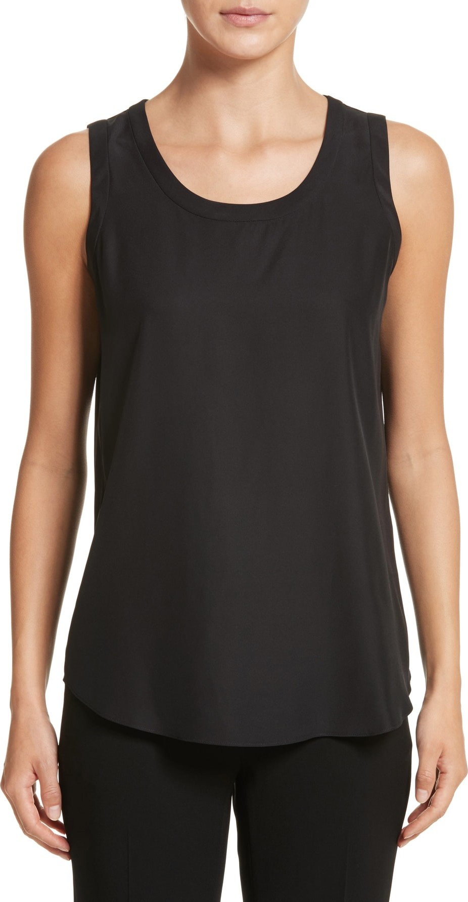 Lafayette 148 New York Perla Reversible Silk Tank