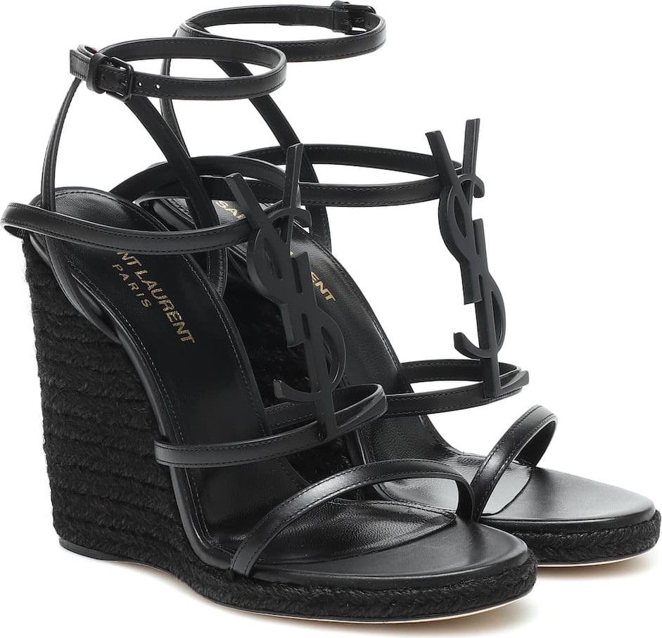 Saint Laurent Cassandra 115 espadrille wedges