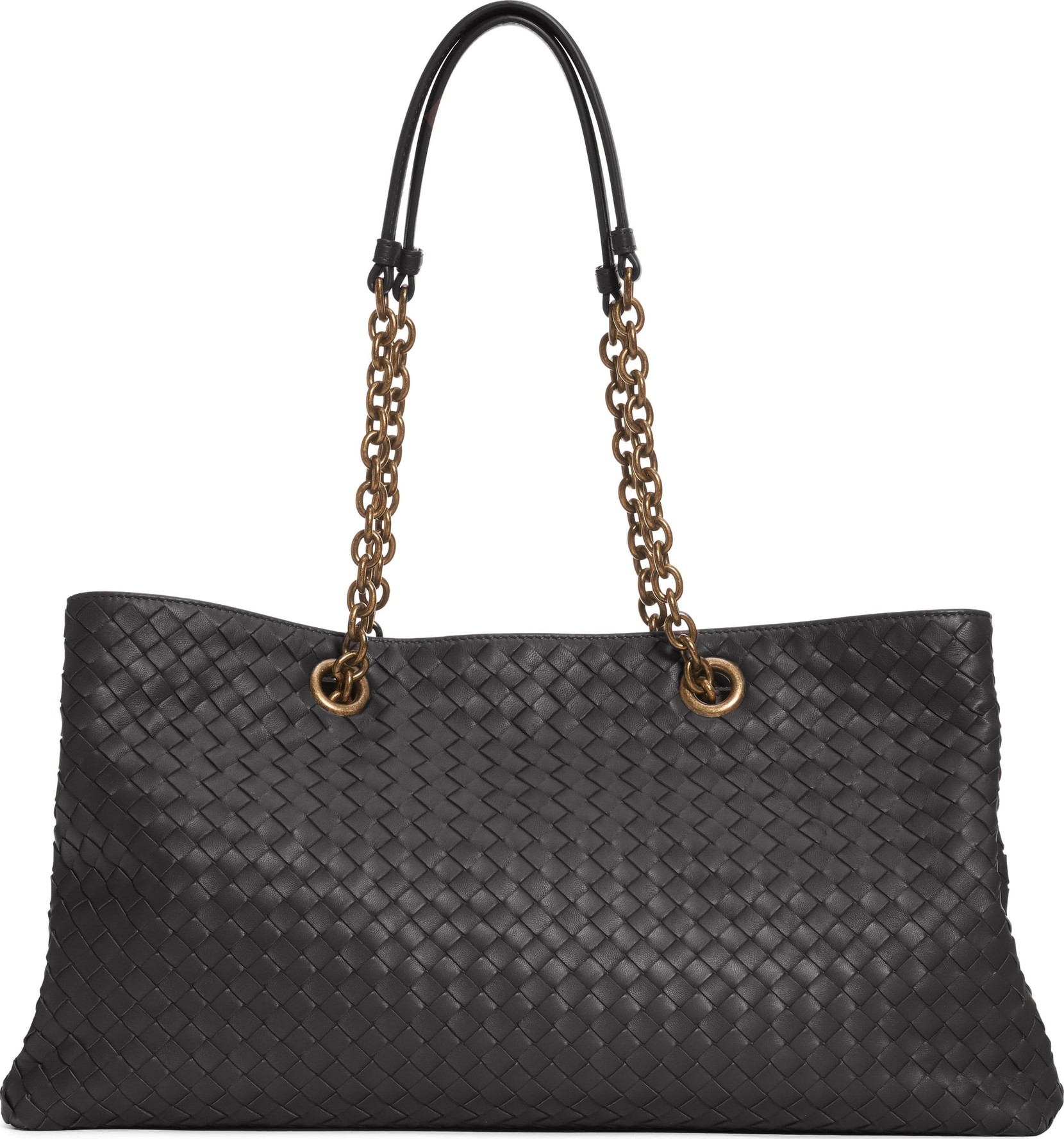 Bottega Veneta Intrecciato East/West Leather Tote Bag