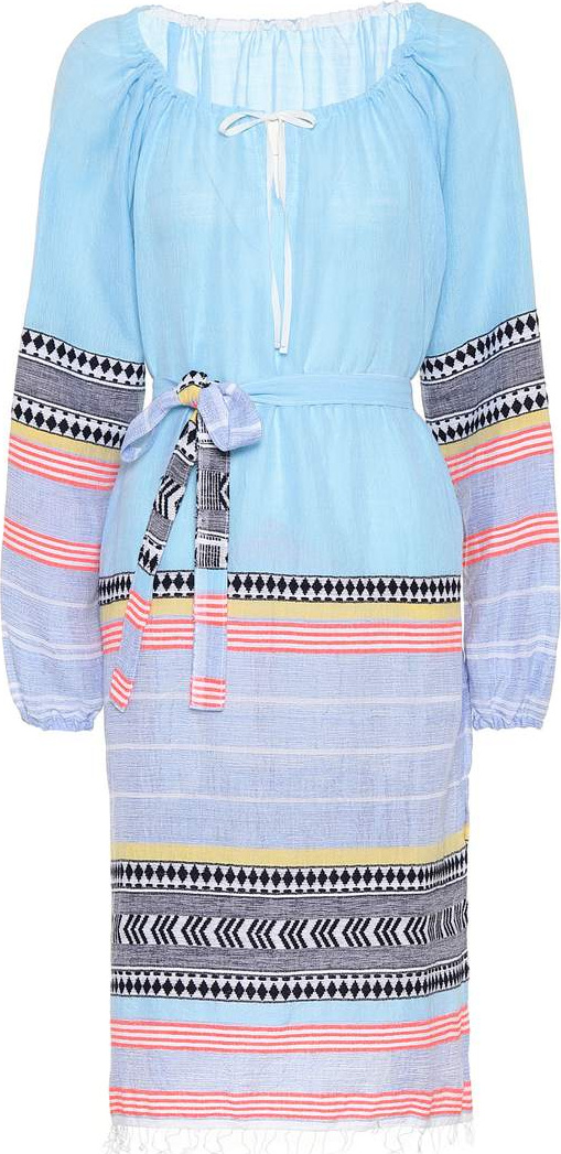 LemLem Sofia cotton-blend tunic dress
