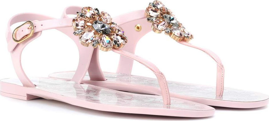 Dolce & Gabbana Crystal-embellished sandals