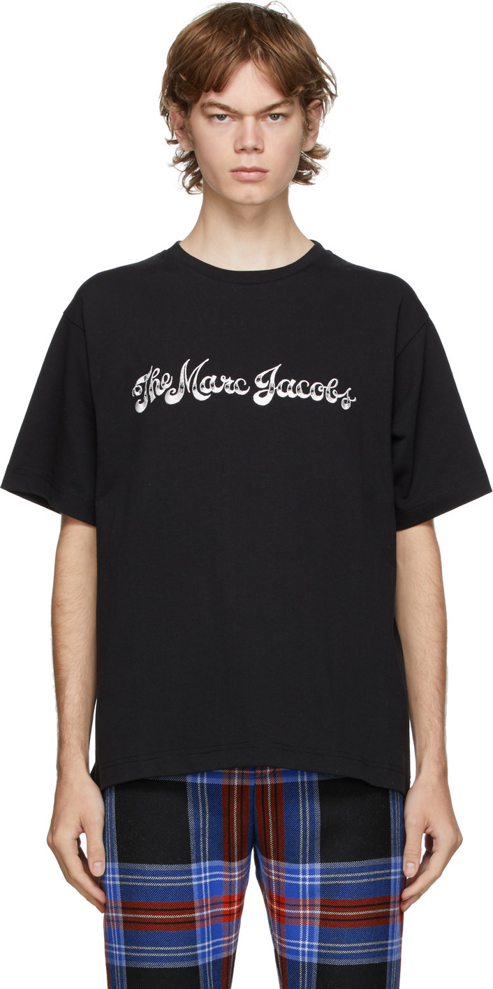MARC JACOBS - Black R. Crumb Edition Logo T-Shirt