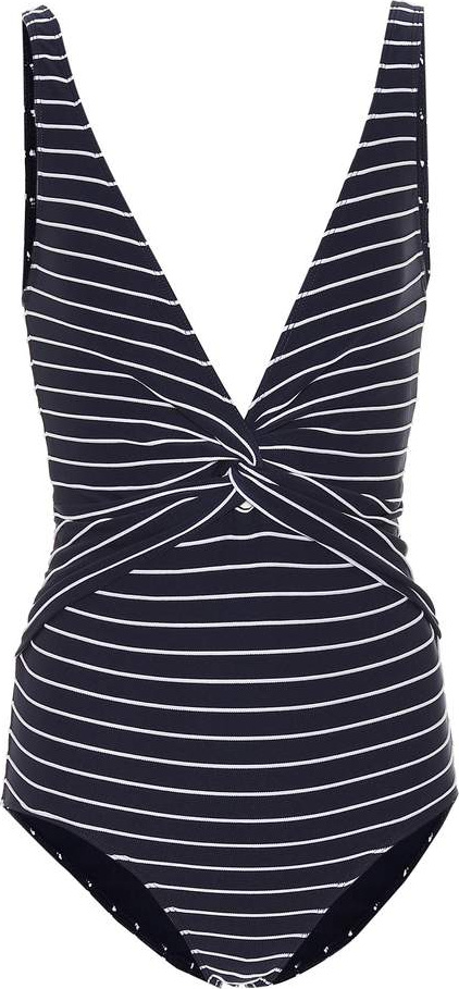 Jonathan Simkhai Striped knot swimsuit