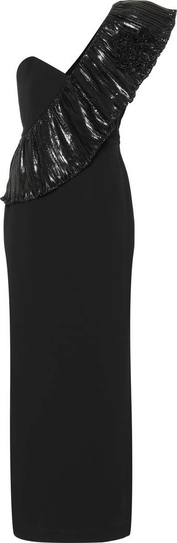 Alessandra Rich One-shoulder wool dress