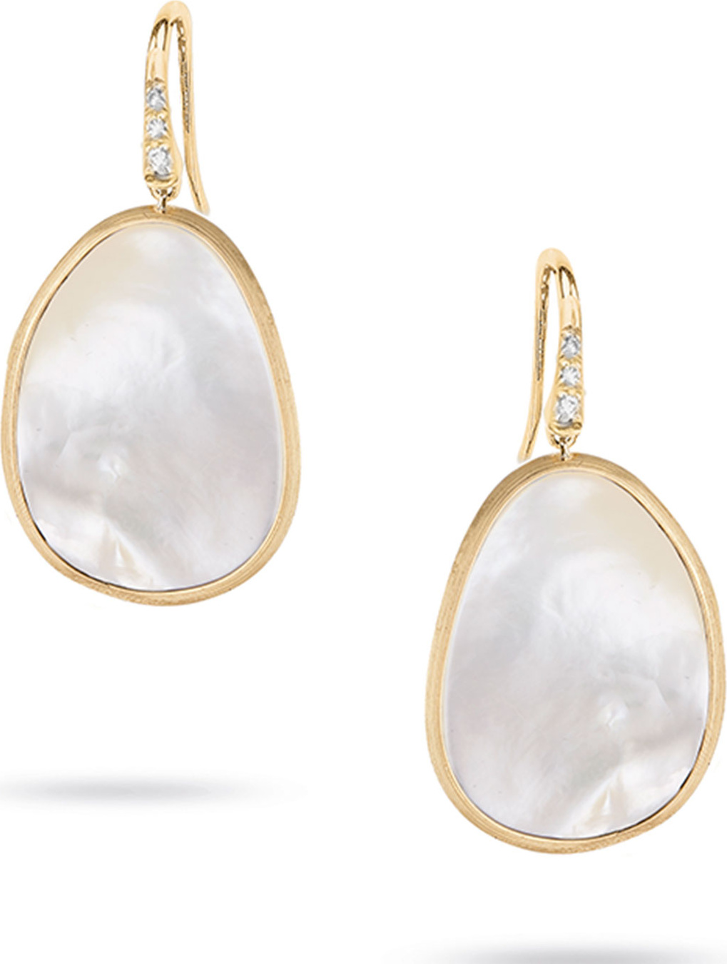 Marco Bicego 18k Mother-of-Pearl Drop Earrings