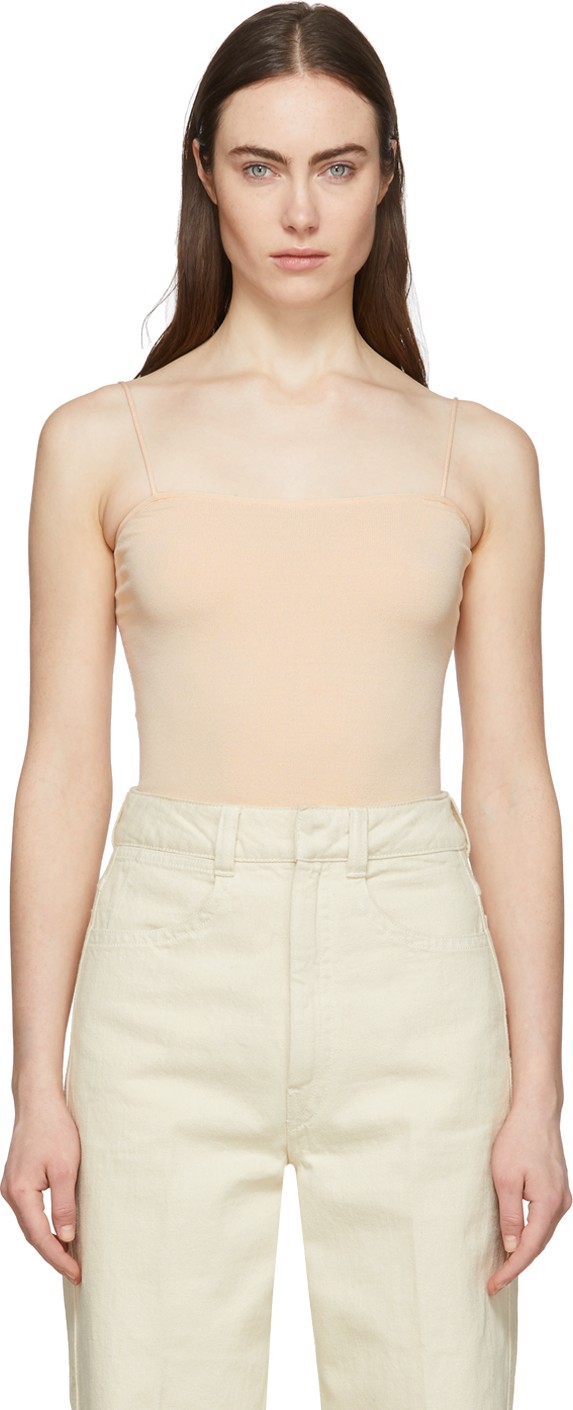 Lemaire Pink Second Skin Tank Top